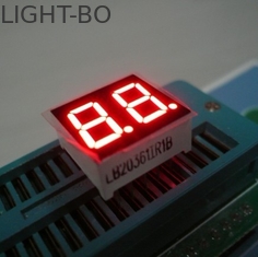 0.36 インチ電子デバイスのための赤い二重ディジット 7 の区分の LED 表示高い明るさ