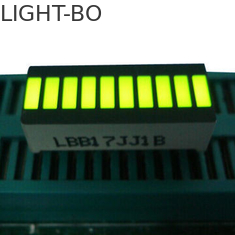 黄色10 LEDのライト バーは、大きい10区分表示25.4 x 10.1 x 7.9mmを導きました
