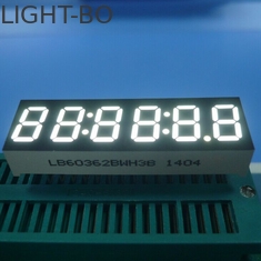 6ディジット7の区分のLED表示、超明るい白LEDの時計Diplay 0.36インチ
