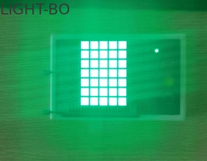 純粋な緑200mcd 5x7のドット マトリクス透明な接着剤をLED表示