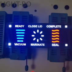 掃除機のための多色刷りの7つの区分のLED表示30mcd共通の陰極SGS