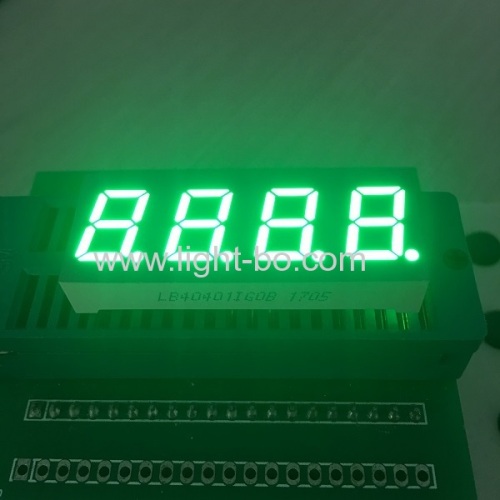 4ディジット0.4の共通の陽極純粋な緑7の区分は計器板のための表示を導きました