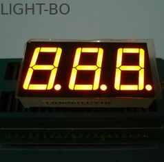 電気オーブン/マイクロウェーブのための三重ディジット 7 の区分の LED 表示黄色色