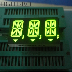 計器板14.2mmのための緑の英数字三重ディジット14の区分のLED表示