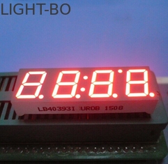 超赤い0.39&quot;計器板のための導かれた時計の表示共通の陽極4ディジット7の区分