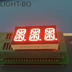 0.54&quot; 3ディジット14の区分のLED表示英数字の極度の明るい赤LED色