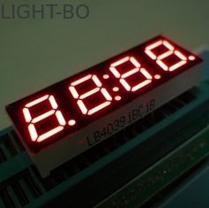 0.8インチ4ディジット7の区分LEDの時計の表示高い光度の馬小屋の性能