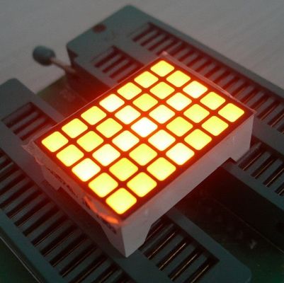 良い価格 14 のピン正方形 LED マトリックス スクリーン、防水 5x7 LED のマトリックスを黄色にして下さい オンライン