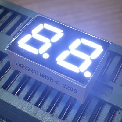 良い価格 2 Digit 7mm 7 Segment LED Display Common Anode White for Home Appliances オンライン