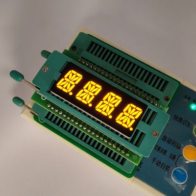 良い価格 Ultra Bright Yellow 4 Digit 16 Segment Alphanumeric LED Display for Instrument Panel オンライン