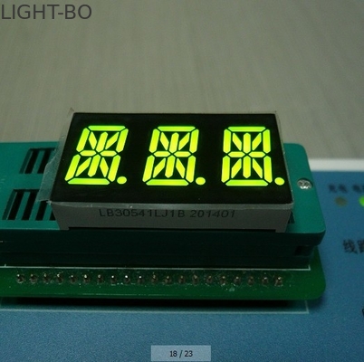 良い価格 デジタル表示器のための極度のこはく色の三重ディジット14の区分のLED表示フル カラーの0.56インチ オンライン