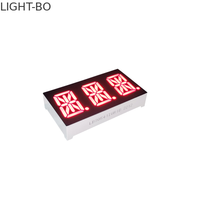 計器板のための極度の赤い三重ディジット0.54inch 14の区分のLED表示共通の陽極