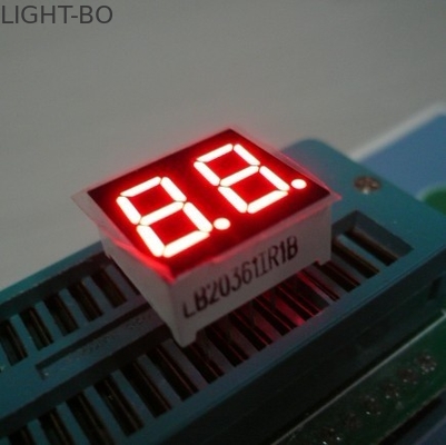 良い価格 0.36 インチ電子デバイスのための赤い二重ディジット 7 の区分の LED 表示高い明るさ オンライン