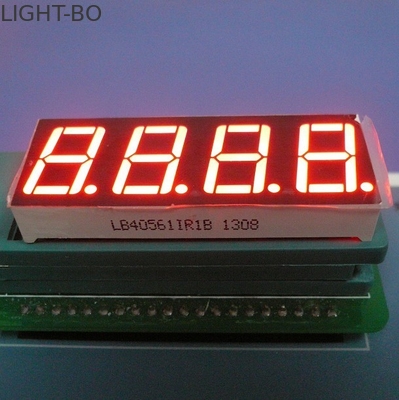温度調整の 4桁の 0.56 インチのための極度の赤い 7 区分の LED 表示
