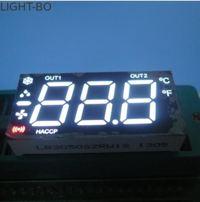多重型にされた三重ディジット7は熱する/冷却制御のために白いLED表示を超区分します
