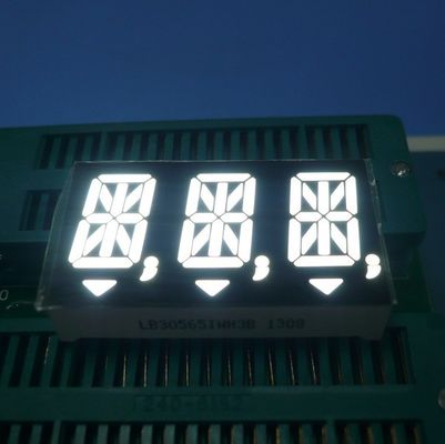14.2mm文字の高さとデジタル指標のための共通アンード/共通カソードを持つ白色の三桁の14セグメントLEDディスプレイ