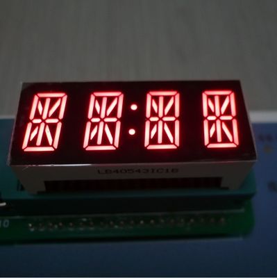 良い価格 計器パネル用 4桁英数字 7セグメントLEDディスプレイ 明るい赤 14セグメント オンライン