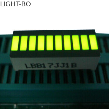 黄色10 LEDのライト バーは、大きい10区分表示25.4 x 10.1 x 7.9mmを導きました
