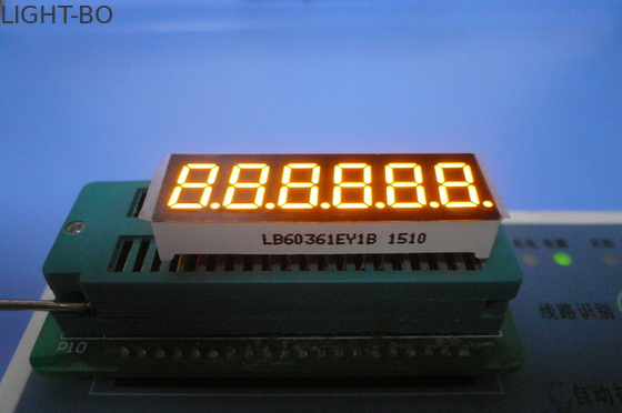 7つの区分のLED表示電子スケールのための0.36インチの超明るいこはく色