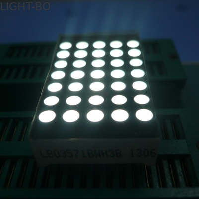 3mmの5x7ドット マトリクスの導かれた表示超薄く黄色い区分の太字