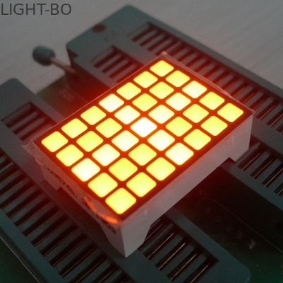 14 のピン正方形 LED マトリックス スクリーン、防水 5x7 LED のマトリックスを黄色にして下さい