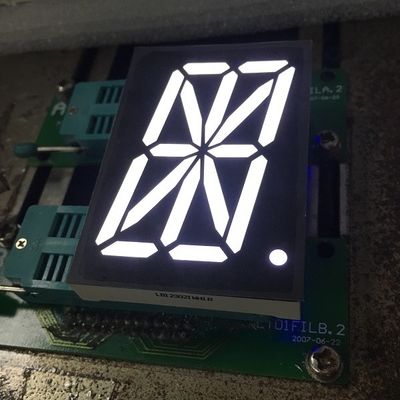 16 セグメント LED ディスプレイ 2.3 インチ 1 桁超高輝度青色 LED、長寿命と優れた視野角を備えたデジタル表示パネル用
