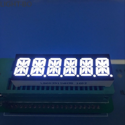 超白い10mm 6つのディジット14の区分は計器板のための表示共通の陽極を導きました