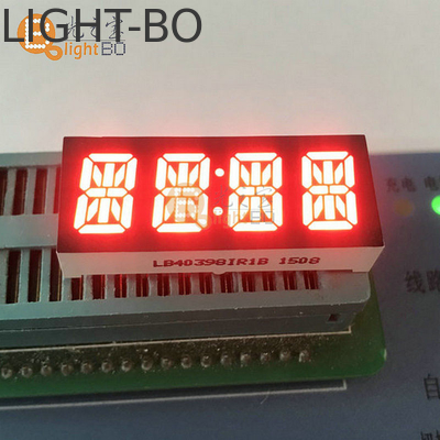 超明るい赤0.39インチ アノード4桁 14セグメント LEDディスプレイ