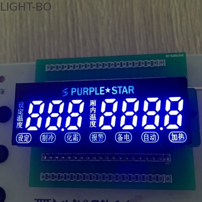 7温度調整のために青いディジット7の区分のLED表示習慣超