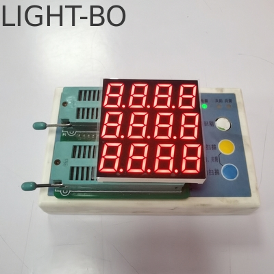 超明るい赤色 3列4桁7段のLEDディスプレイ 制御機器用