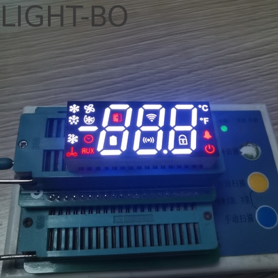 多色3桁7セグメントLEDディスプレイ 冷蔵庫コントローラ用の共通カソード