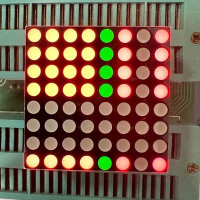 共通アノード安定器性能 3mm 8*8DOT マトリックスLEDディスプレイ 移動信号のための二色赤/緑