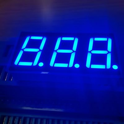 三桁0.56インチ 7セグメント LEDディスプレイ 青色 共通アノード
