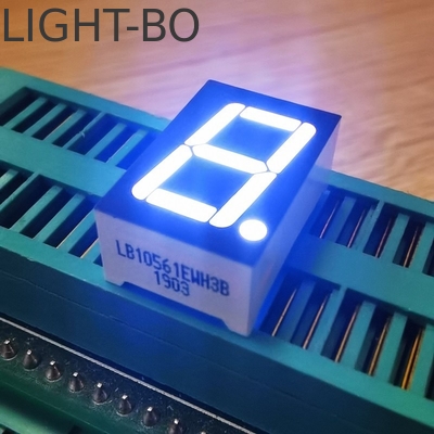 シングル桁7セグメントLEDディスプレイ デジタルインジケータのための白色共通アンード