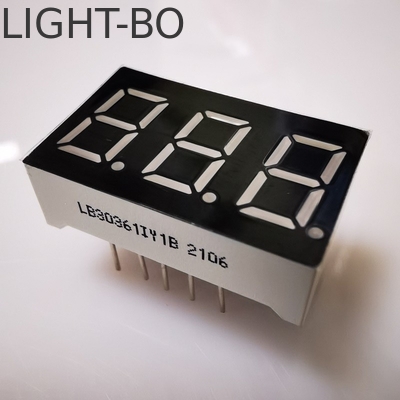 LEDディスプレイ 超明るいアンバー 7 セグメント 3 桁 9.2mm パネルメーター用の共通カソード