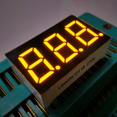 LEDディスプレイ 超明るいアンバー 7 セグメント 3 桁 9.2mm パネルメーター用の共通カソード