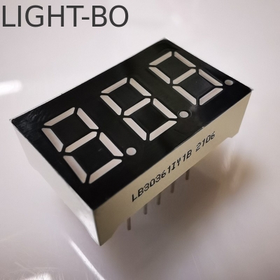 超明るいアンバー7セグメント3桁 9.2mm LEDディスプレイ パネルメーター用の共通カソード