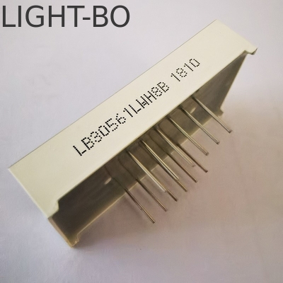 超明るい白灰色表面7セグメント 3桁 14.2mm 温度コントローラ用のコモンカソードLEDディスプレイ