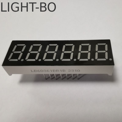 アイスブルー 6桁の0.36インチ7セグメントLEDディスプレイ
