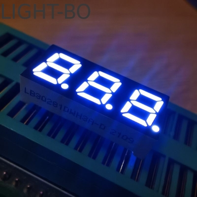 トリプル桁0.4インチ 7セグメント LEDディスプレイ 超明るい白色