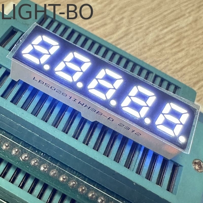 5桁の7mm7セグメントLEDディスプレイ 周波数変換用の普通アンード超明るい白色