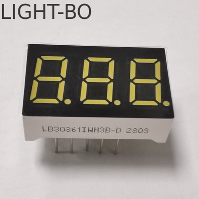 超明るい白色3桁7セグメントLEDディスプレイ 0.36インチ温度/湿度指標の共通カソード