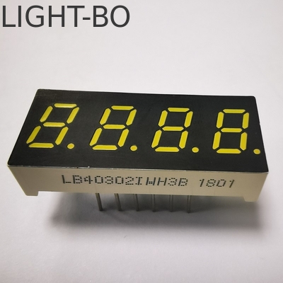 4桁の7セグメントLEDディスプレイ 温度表示用のコモンカソード超白色7.62mm