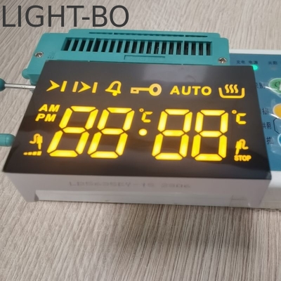 ウルトラアンバーLEDディスプレイ 7セグメント 4桁の共用カソード 4キータッチ オーブン内蔵