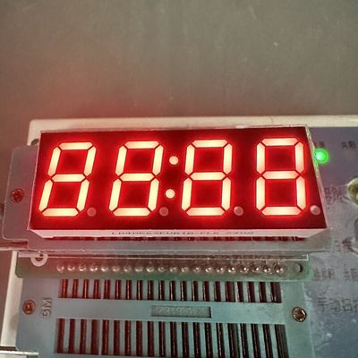 4桁の14.2mm超明るい赤色 温度制御用共通アンード7セグメントLEDディスプレイ