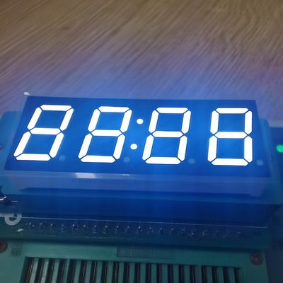 デジタルタイマー用 超高輝度 白色 14.2mm 4桁 7セグメントLEDクロックディスプレイ コモンカソード