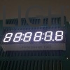 白色7セグメントLEDディスプレイ 6桁9.2mm デジタルカウントダウンタイマー用の共通カソード