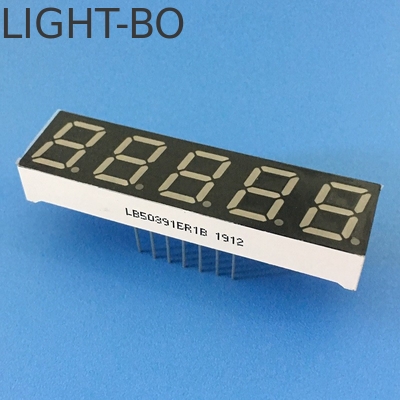 超明るい赤色7セグメントLEDディスプレイ 0.39インチ 5桁のデジタル周波数コンバーター用の共通アンード