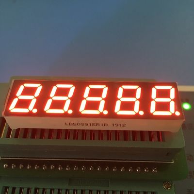 超明るい赤色7セグメントLEDディスプレイ 0.39インチ 5桁のデジタル周波数コンバーター用の共通アンード