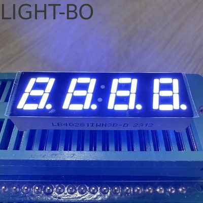 良い価格 白いLEDディスプレイ 7mm 4桁 7セグメント マルチメーターパネルの共通アノード オンライン
